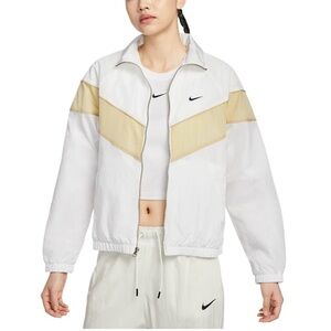 NWT $115 Nike Sportswear Windrunner Women's Woven Jacket Loose Fit White Medium